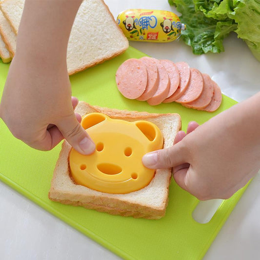 Silicone Bear Shaped Sandwich Cutters